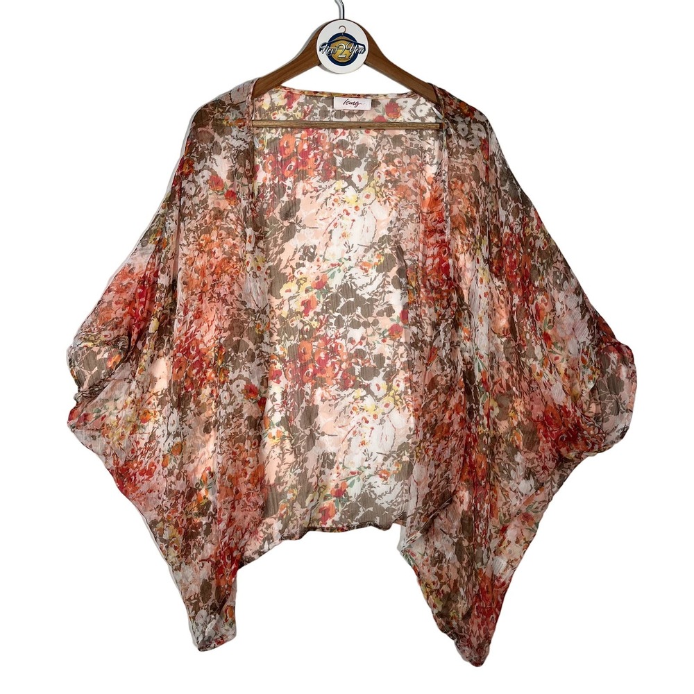 Icing Sheer Pink Floral Kimono